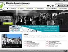 Tablet Screenshot of planete-ardechoise.com